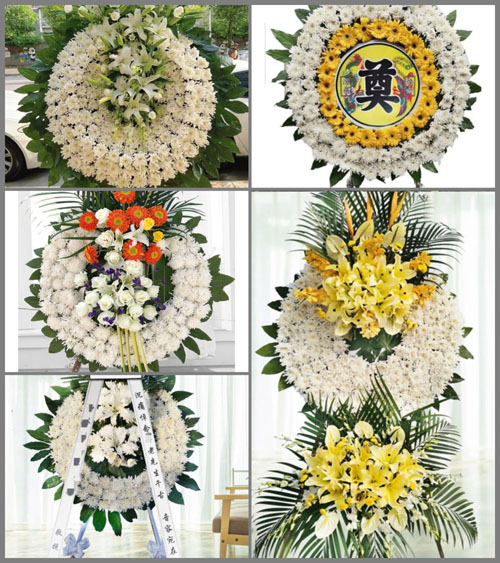 浙江省宁波宁海县力洋镇力洋孔村花圈速递